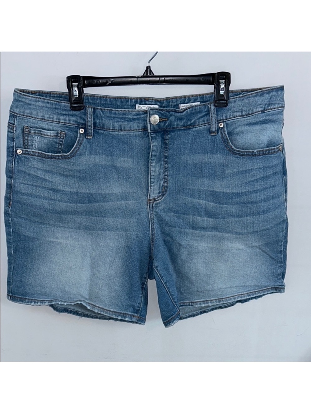 Plus - Sofia Vergara - Denim Blue Women's Shorts - 18W